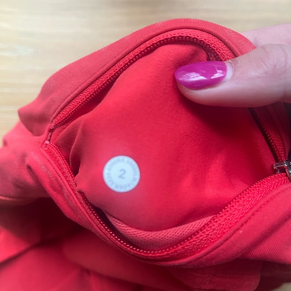 Lululemon size 2 shorts, 2.5 inseams in the color rux. - Picture 2 of 3